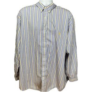 Polo Ralph Lauren Button Up Shirt Plaid Long Sleeve Men's 3XB Big & Tall 3X